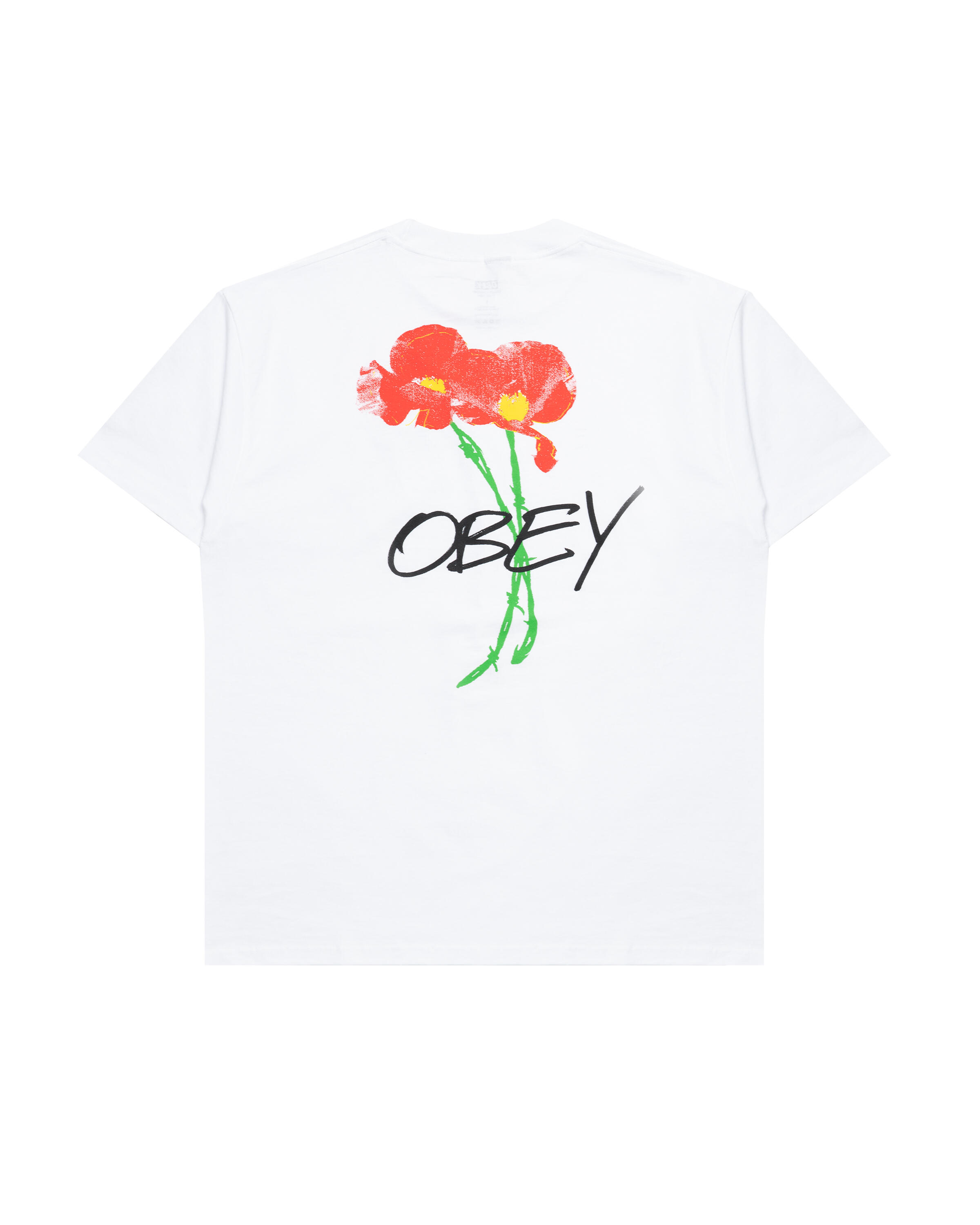 Obey POPPIES TEE | 165264123-WHT | AFEW STORE